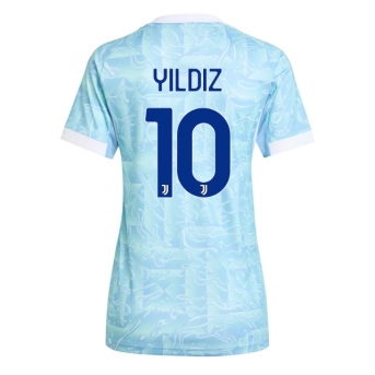 Billige Fotballdrakt Juventus Kenan Yildiz #10 Replika Bortedrakt Dame 2025-26 Kortermet